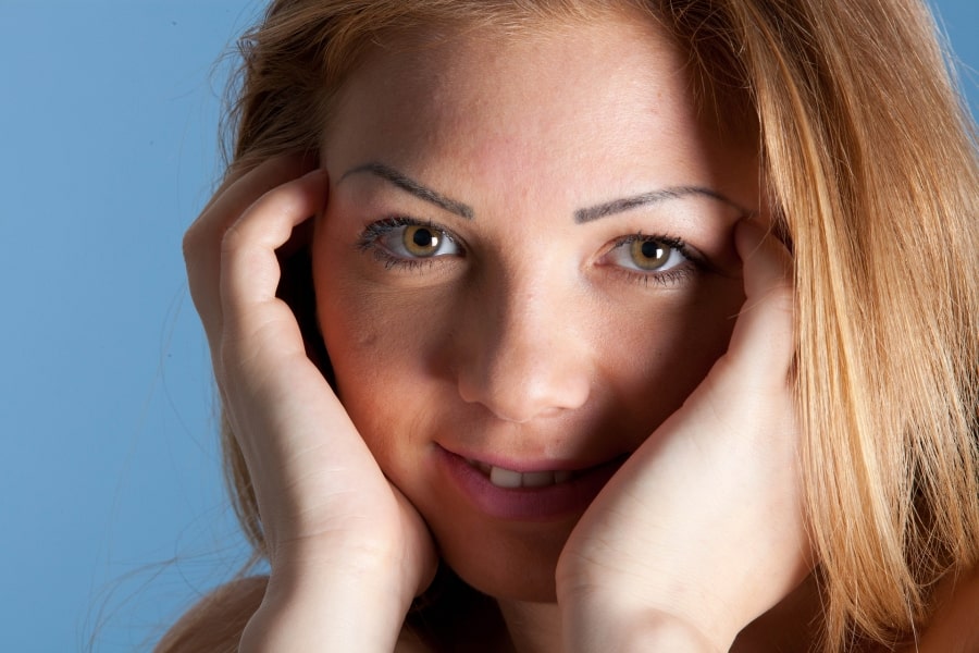 Close-up of a woman’s nose