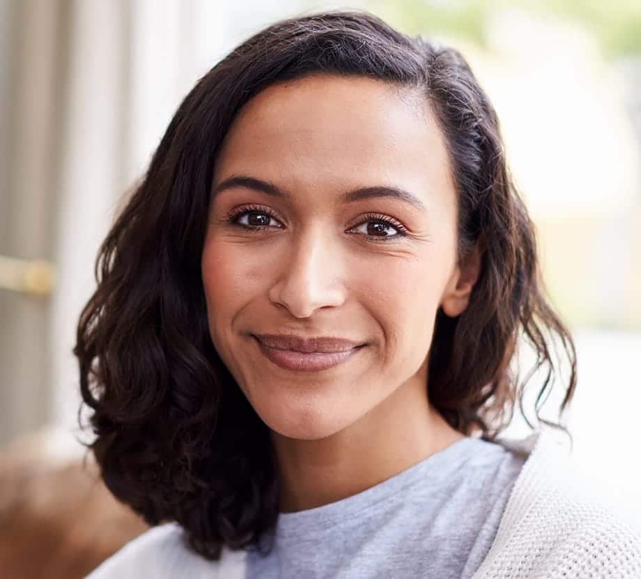 Older woman smilinginto camera