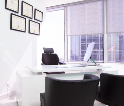 minimalist office space